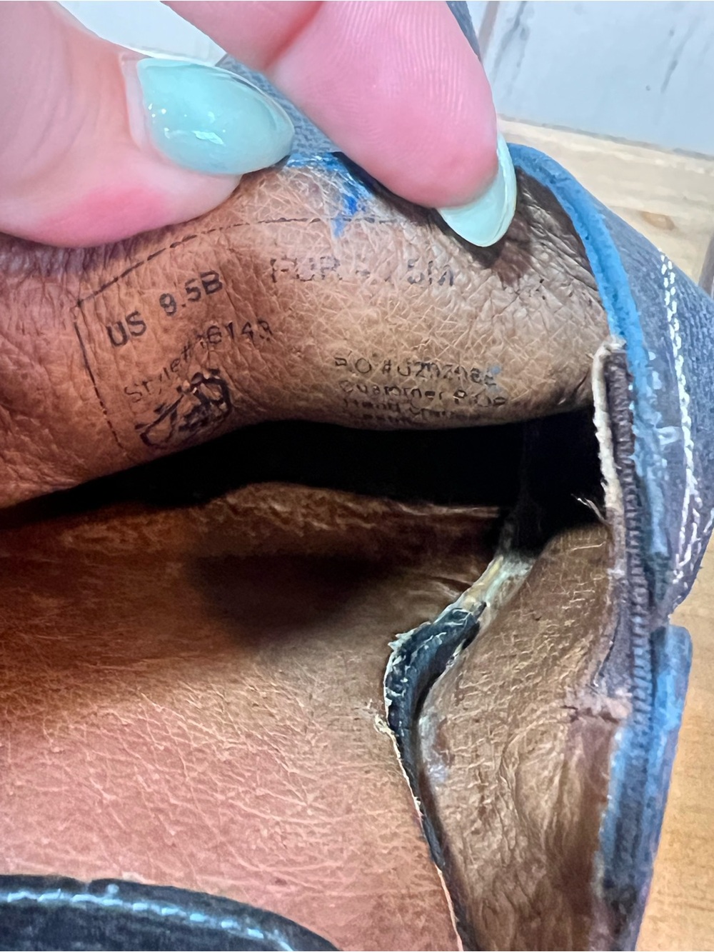 Ariat Women’s Gleeson Distressed Teal Western Leather mules Pointed Shoes 9.5 B - Picture 9 of 10
